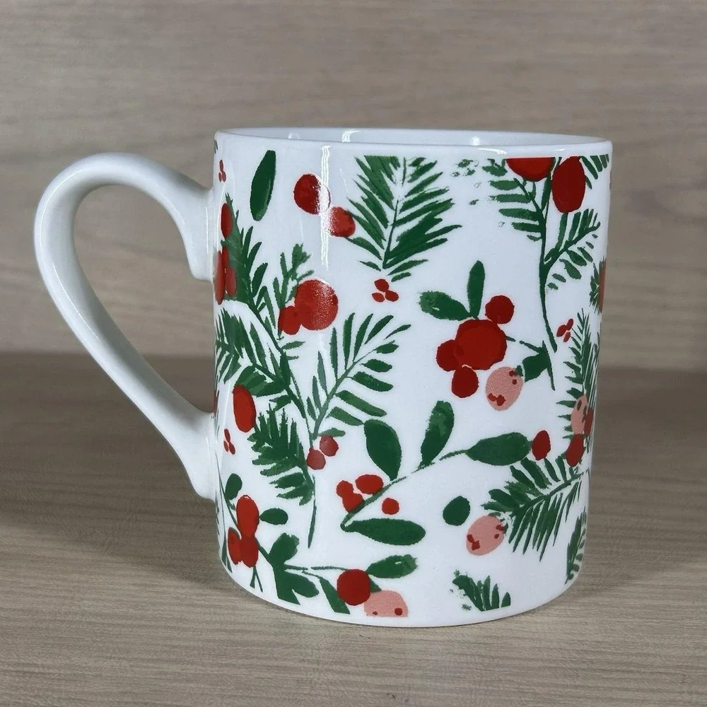 Threshold Mug Hollyberry Cup of Cheer Holiday Christmas Winter Target Red Berry